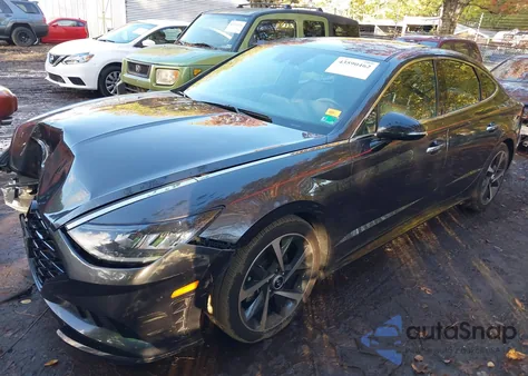 2021 Hyundai Sonata Sel Plus from USA, damaged, VIN 5NPEJ4J28MH123581